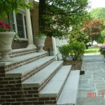 Granite Steps with Bluestone Walkway