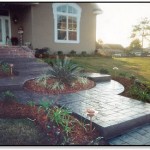 Stamped Concrete Walkway and Steps